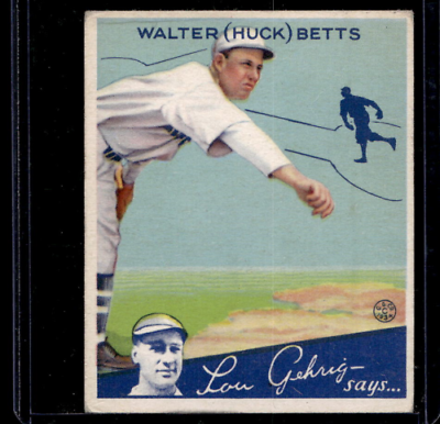 1934 Goudey #36 Walter Betts - Good