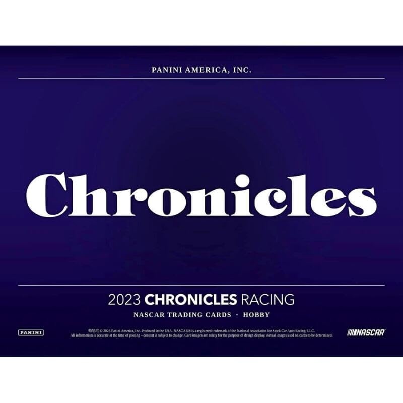 2023 Panini Chronicles Racing Hobby Box (6 Packs/8 Cards: 3 Autos, 1 Mem) - SportsCard Superstore