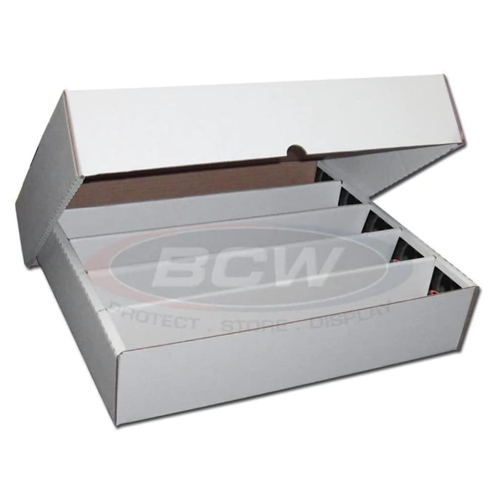 BCW 5-Row 5000 Count Storage Box (Full Lid) (4 dividers)
