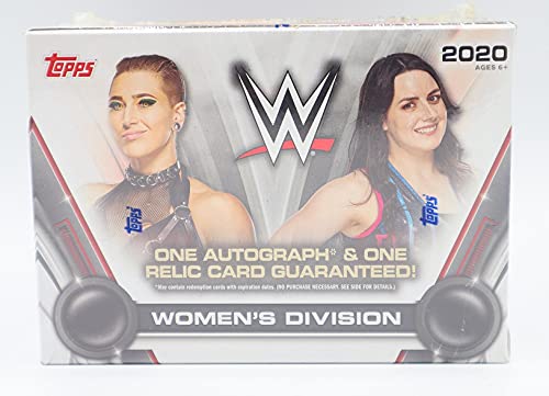 2021 Topps WWE Women's Division Hobby Box - 1 Autograph and 1 Relic Card Guaranteed - 60 Cards Per Box