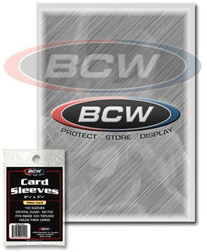 BCW Protective Trading Card Sleeves x 100 Thick Card Sleeve Pack