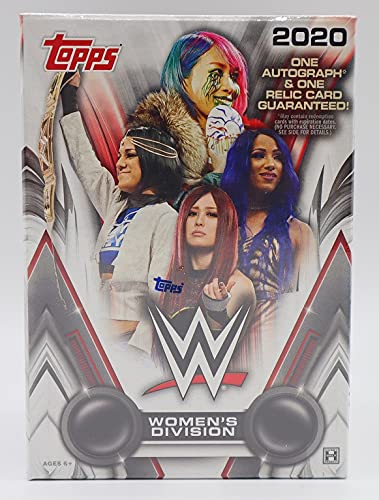 2021 Topps WWE Women's Division Hobby Box - 1 Autograph and 1 Relic Card Guaranteed - 60 Cards Per Box
