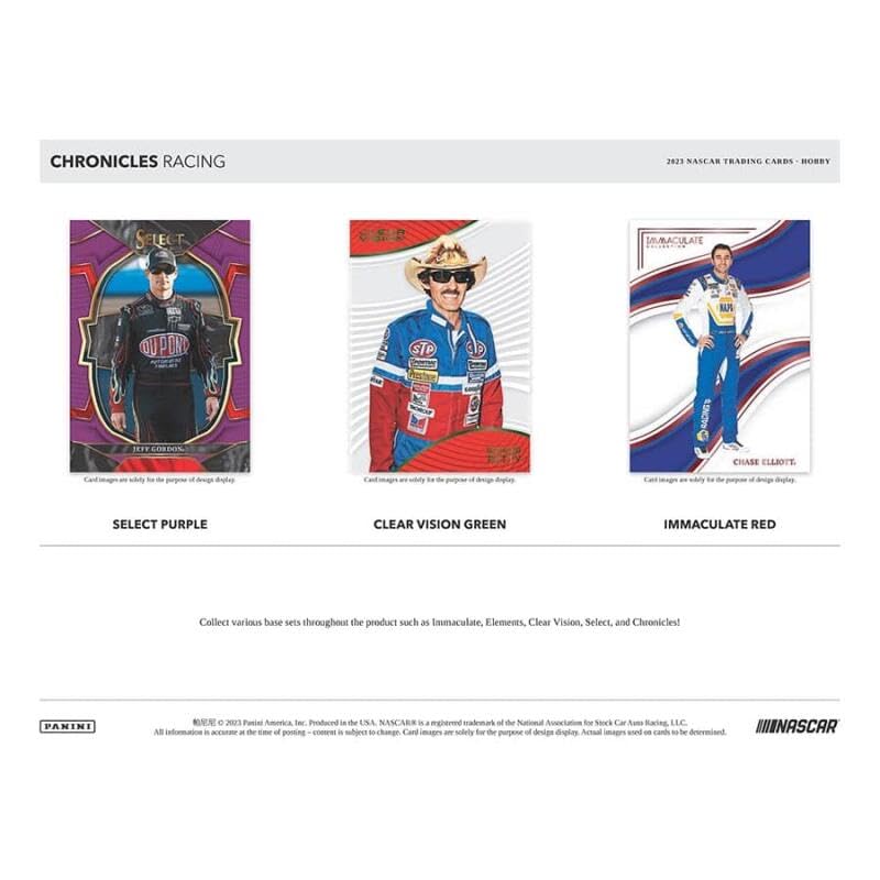 2023 Panini Chronicles Racing Hobby Box (6 Packs/8 Cards: 3 Autos, 1 Mem) - SportsCard Superstore