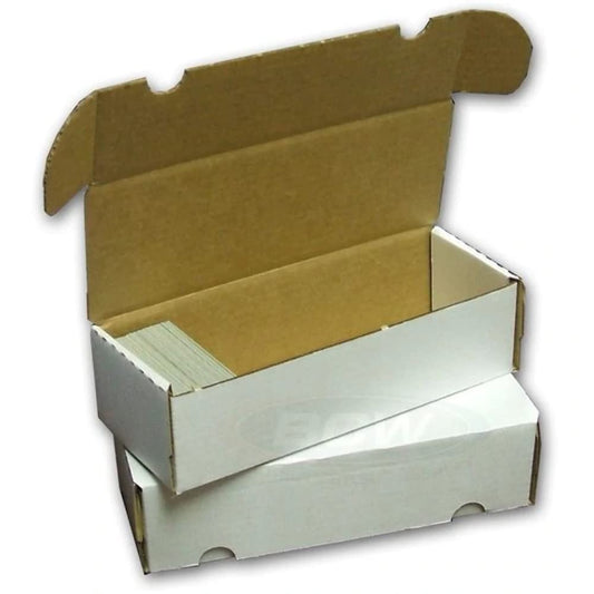 BCW 550 Count Trading Card Storage Box | Cardboard Organizer for Baseball, Basketball, Football Cards, MTG, Pokemon | Card Game Storage & Protection | Card Storage Box | Assembly Required