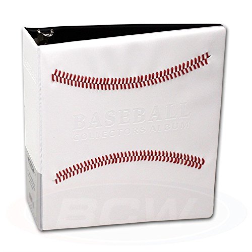 6 White Baseball Card Collector's Albums plus 200 PRO9T 9 Pocket Pages