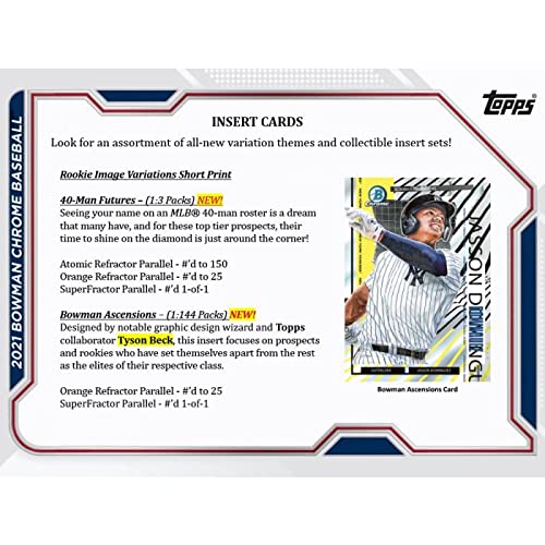 2021 Bowman Chrome Baseball Lite Box: 10 Packs/5 Cards
