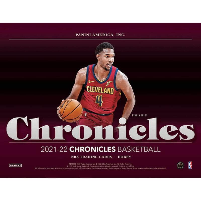 2021-22 Panini Chronicles Basketball Hobby Box (6 Packs/8 Cards: 2 Autos)