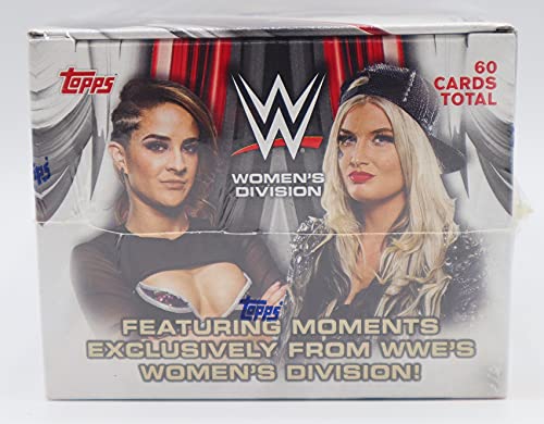 2021 Topps WWE Women's Division Hobby Box - 1 Autograph and 1 Relic Card Guaranteed - 60 Cards Per Box