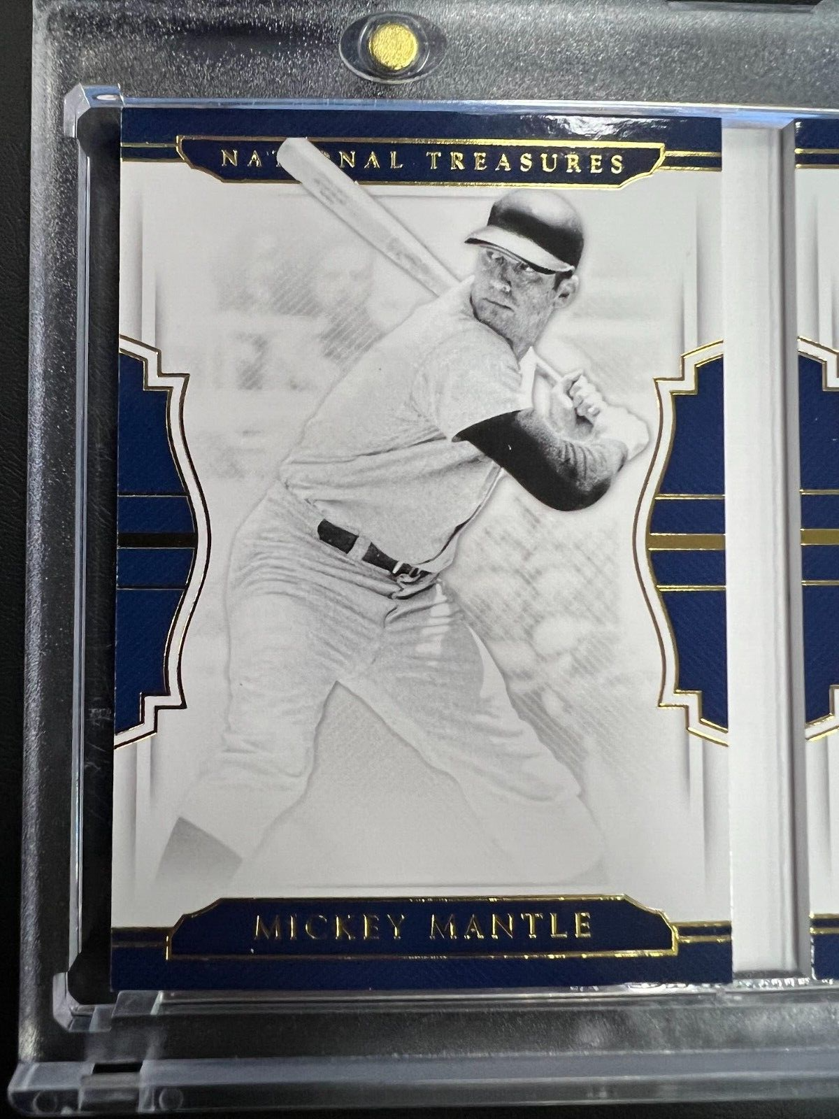 2018 National Treasures Mickey Mantle Legends Materials Booklet Quad Relic /15 J