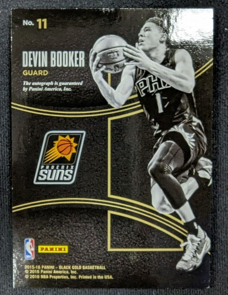 2015-16 Panini Black Gold Devin Booker Grand Debuts RC Auto Playoffs /199