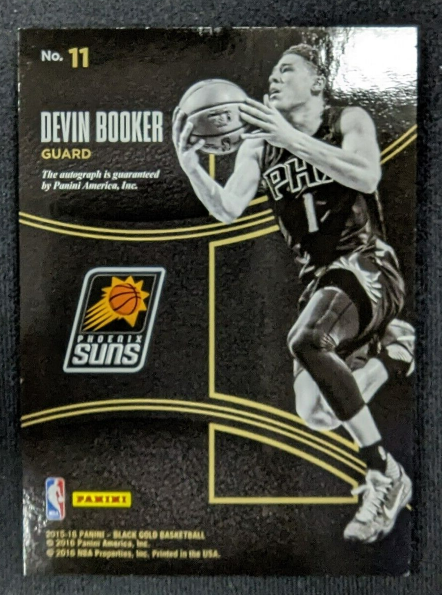 2015-16 Panini Black Gold Devin Booker Grand Debuts RC Auto Playoffs /199