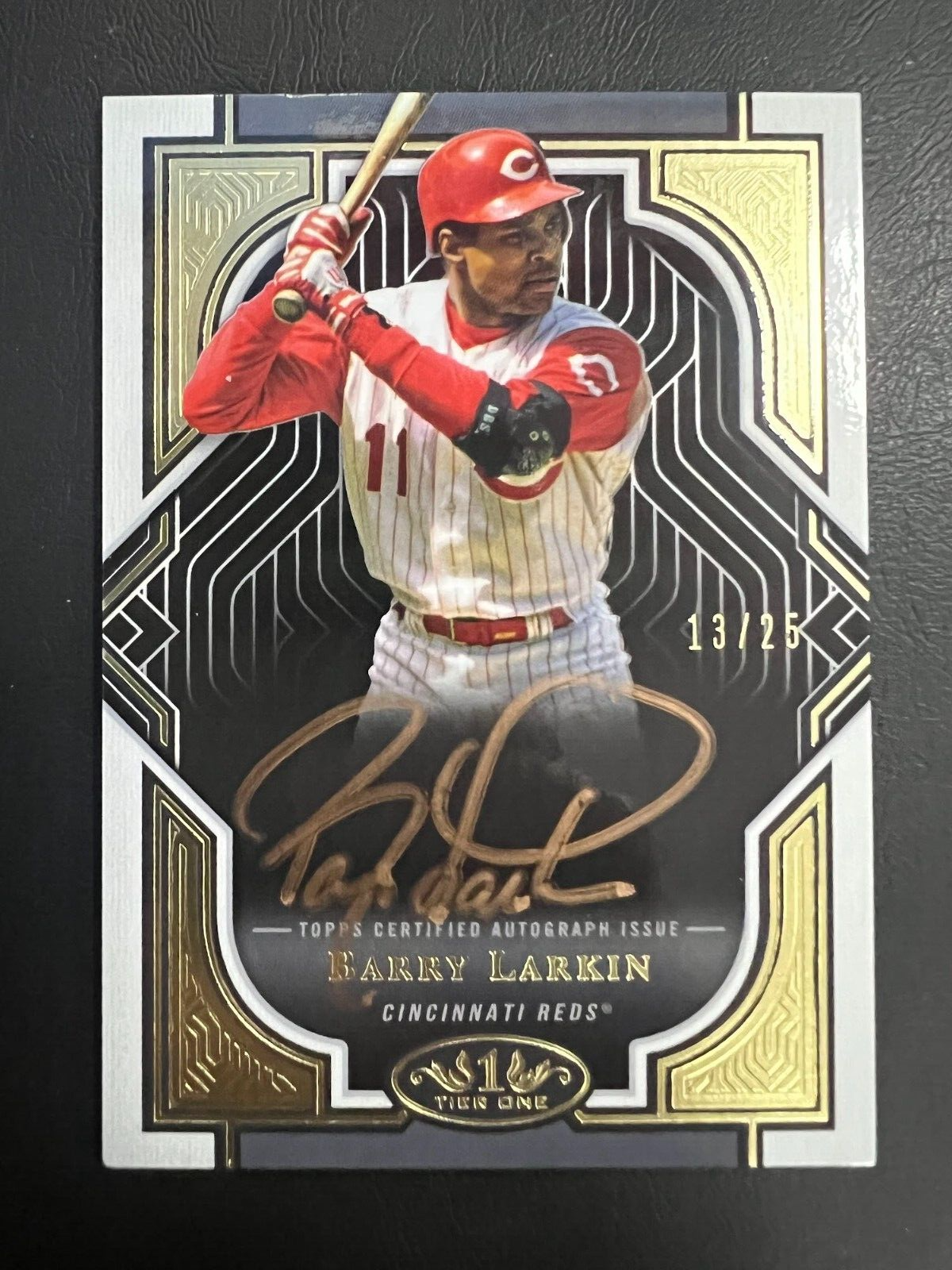 Barry Larkin 2023 Topps Certified Tier One Bronze Ink Autograph 13/25 J