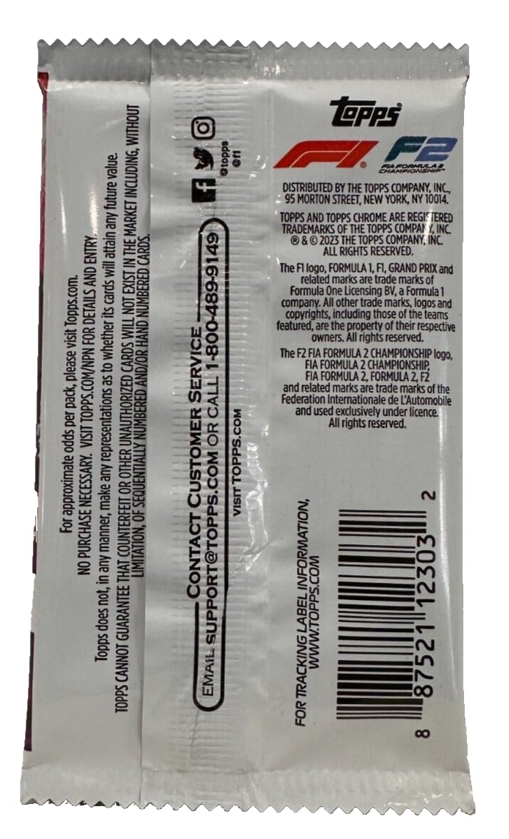 2023 Topps Chrome Formula 1 Racing (Formula 1) F1 Hobby Pack