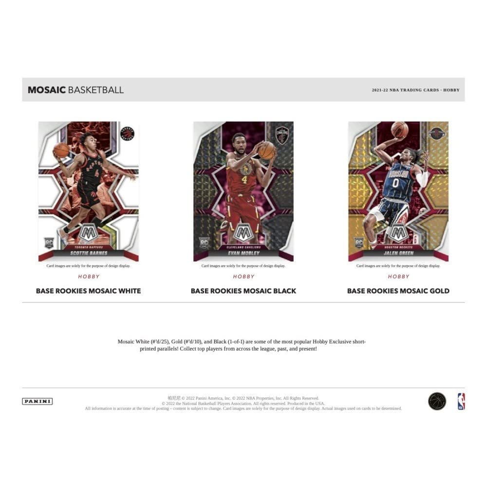 2021-22 Panini Mosaic Basketball Hobby Box - 10 Packs