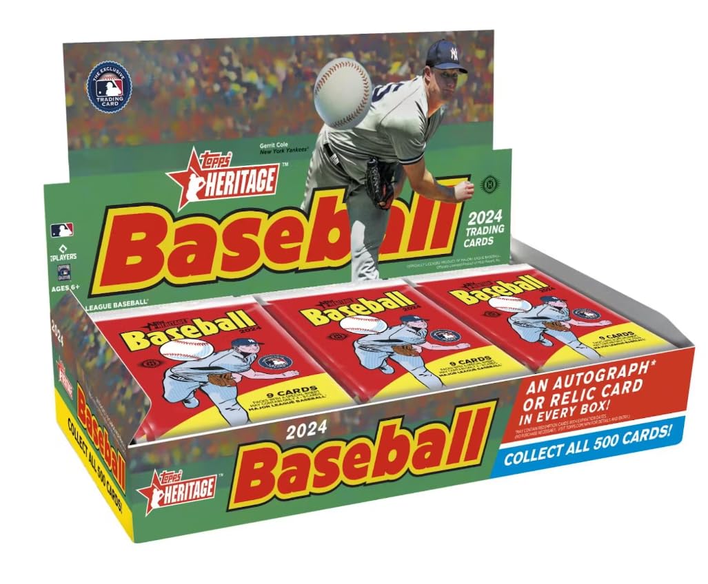 2024 Topps Heritage Baseball Hobby Box *Expected Release Date 4-10-2024*
