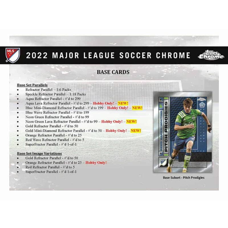 2022 Topps Chrome MLS Hobby BOX