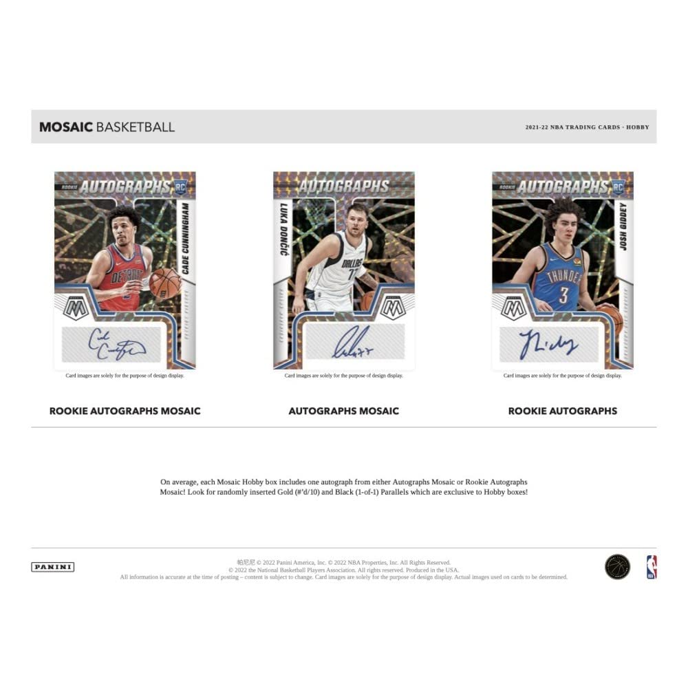 2021-22 Panini Mosaic Basketball Hobby Box - 10 Packs