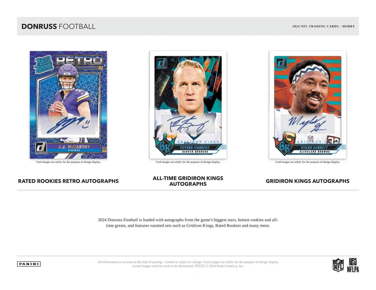 2024 Panini Donruss Football Hobby Box