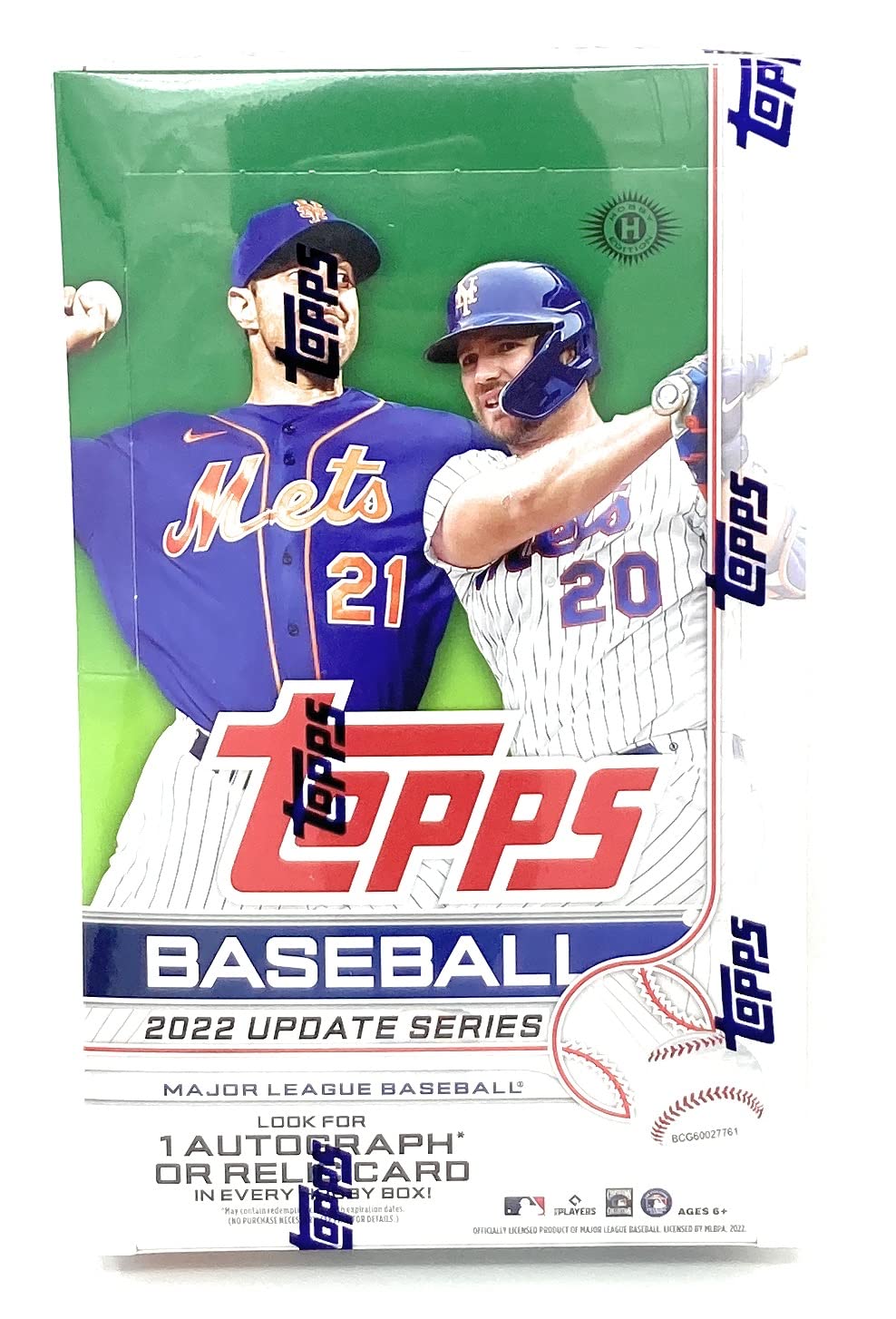 2022 Topps Update Baseball Hobby Box (24 Packs/14 Cards, 1 Silver Pack, 1 Auto or Relic)