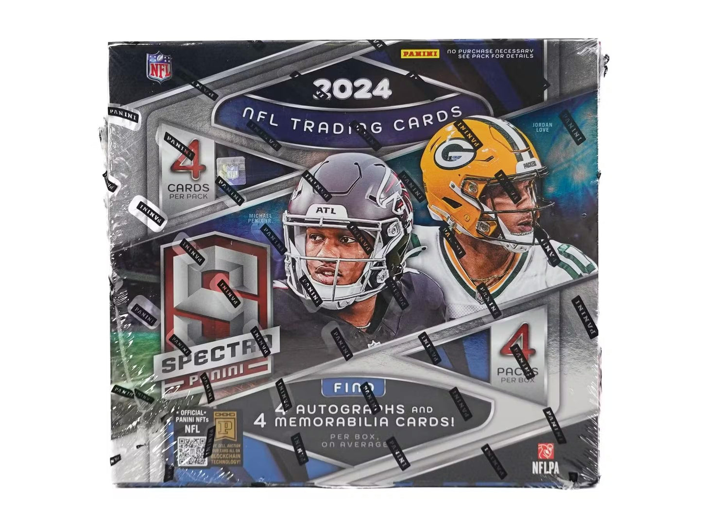 2024 Panini Spectra Football Hobby Trading Card Box (Four Autographs Per Box!)