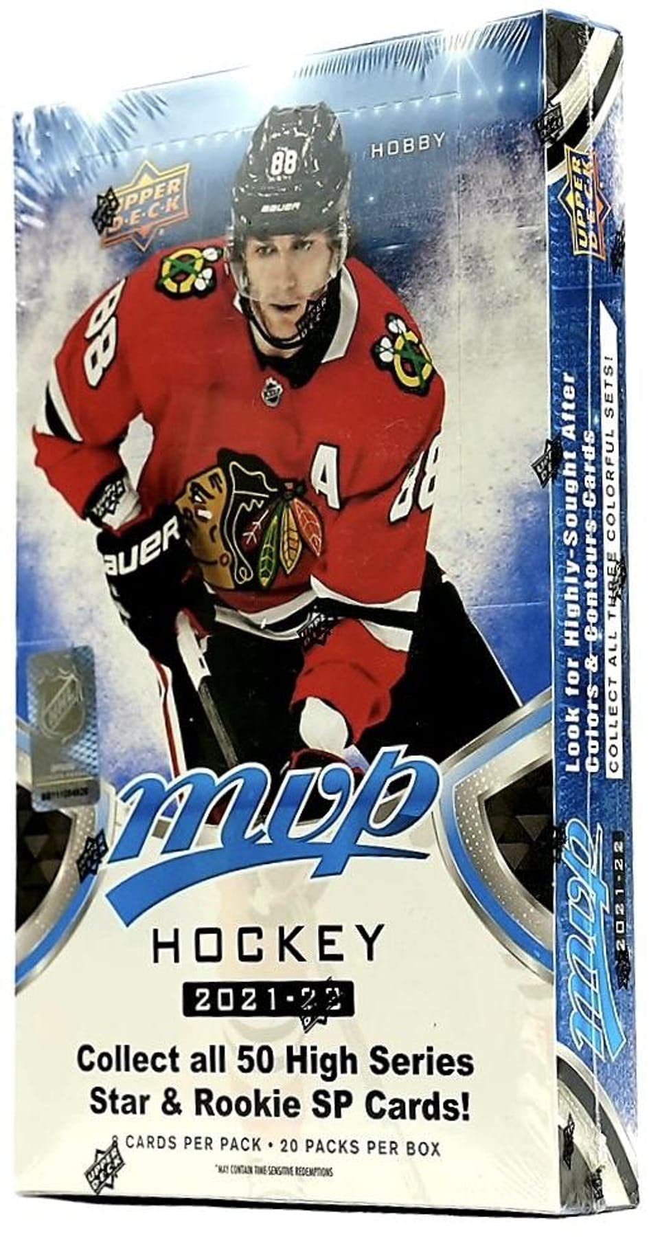 2021/22 Upper Deck MVP NHL Hockey HOBBY box (20 pks/bx)