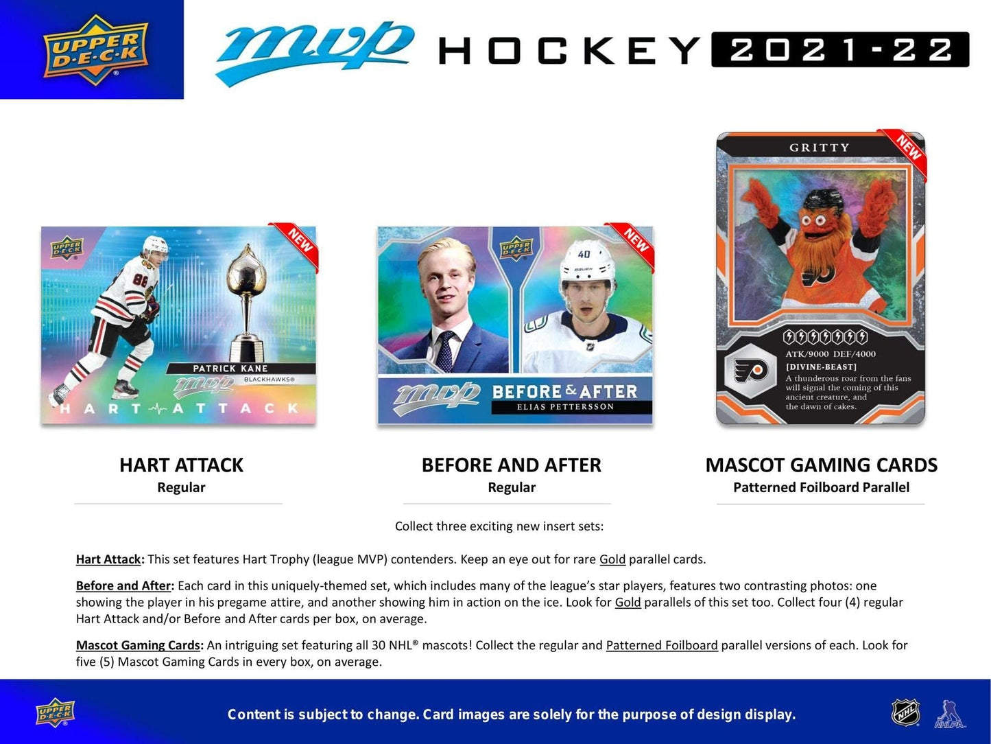 2021/22 Upper Deck MVP NHL Hockey HOBBY box (20 pks/bx)