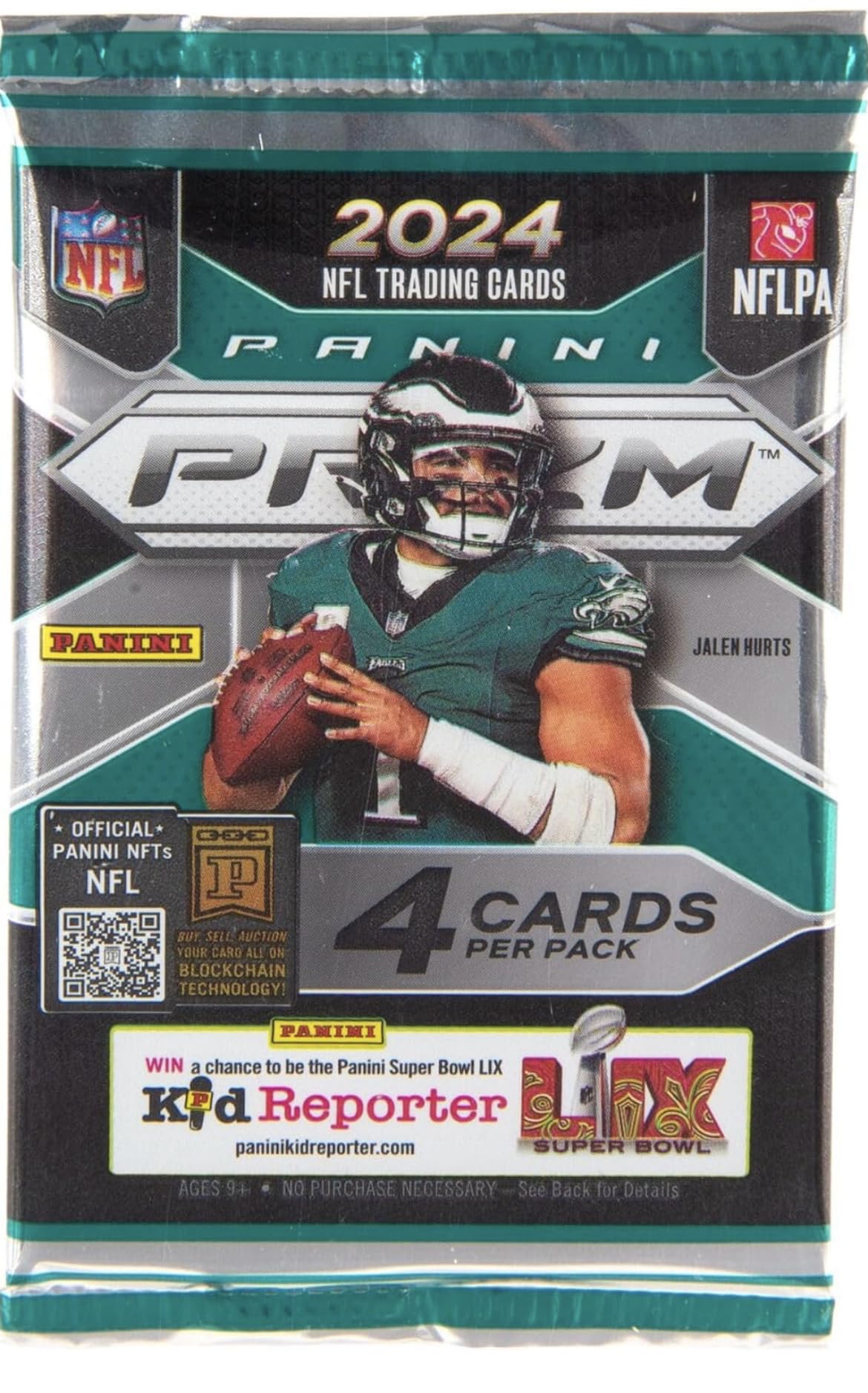 2024 Panini Prizm Football Sealed Retail Pack (4 Cards)