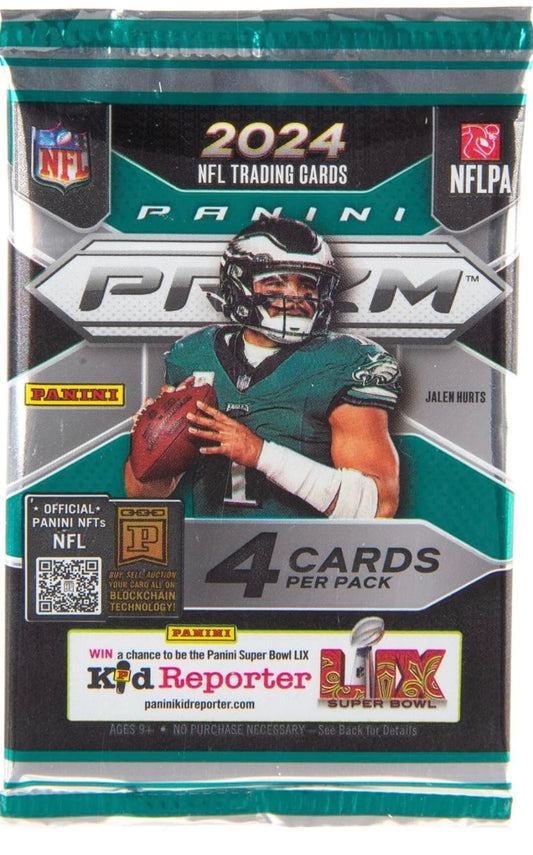 2024 Panini Prizm Football Sealed Retail Pack (4 Cards)