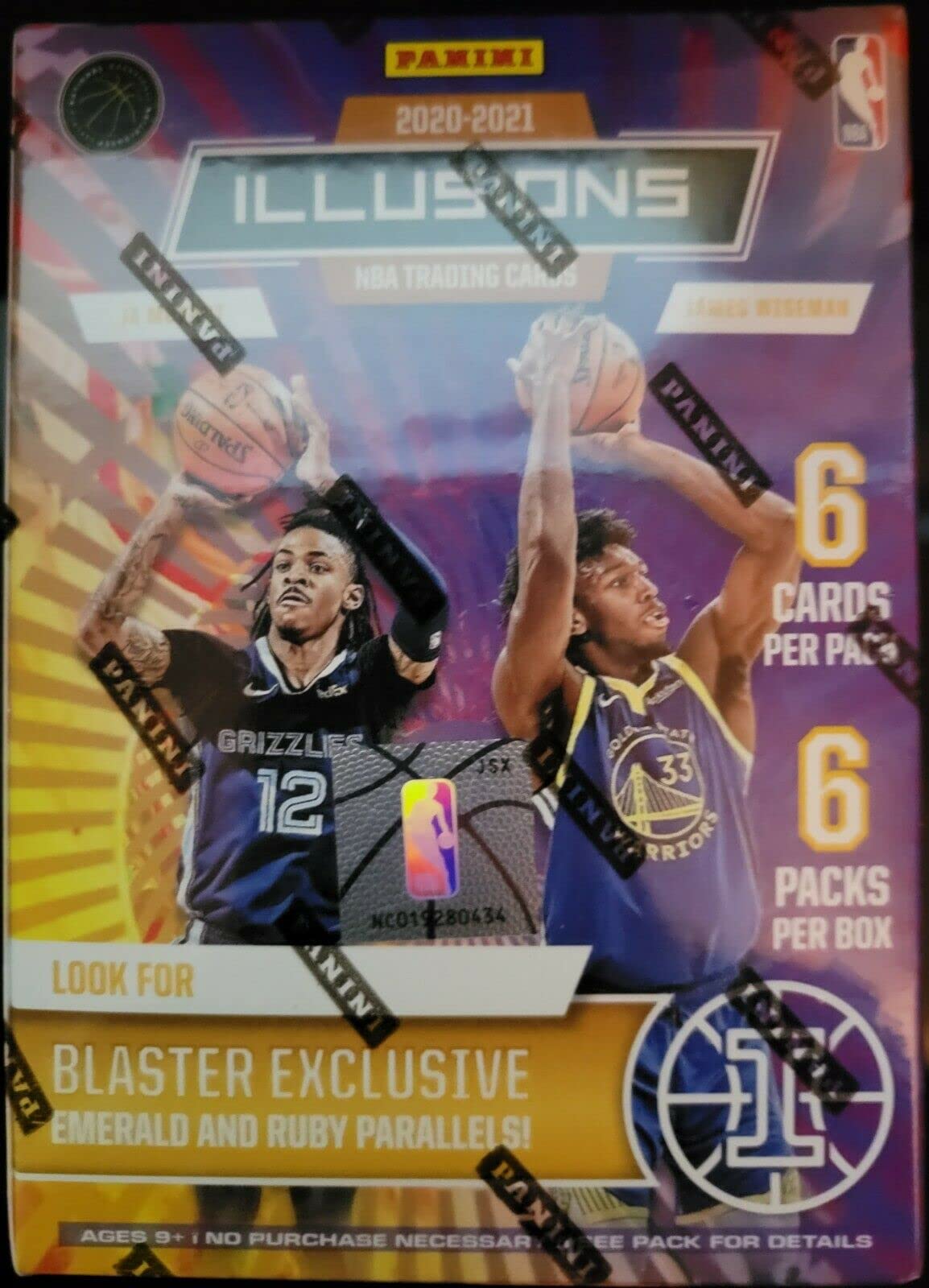 2020-2021 Panini Illusions Basketball Trading Cards Blaster Box
