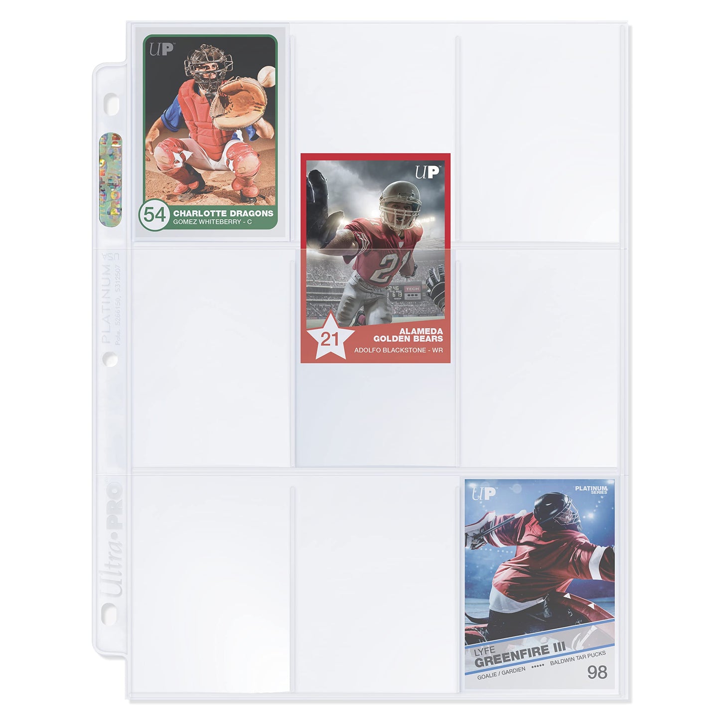 Ultra Pro 9 Pocket Pages Platinum Series 100 Pages of Card Sleeves for Trading Baseball Card Binder, -Pokemon and Baseball Card Sleeves
