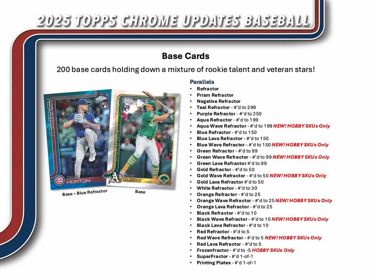2025 Topps Chrome Update Baseball HOBBY PACK