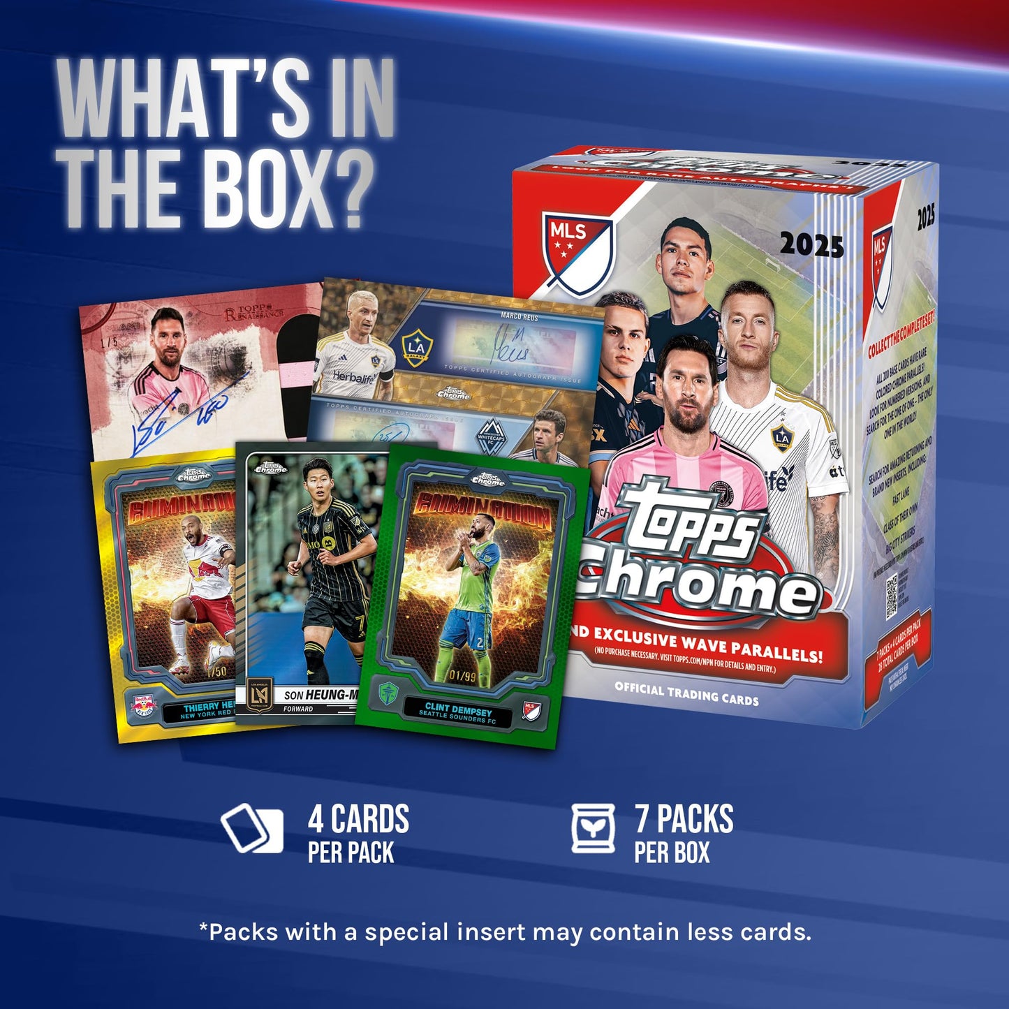 Topps Chrome MLS 2025 - Factory Sealed - Value Box