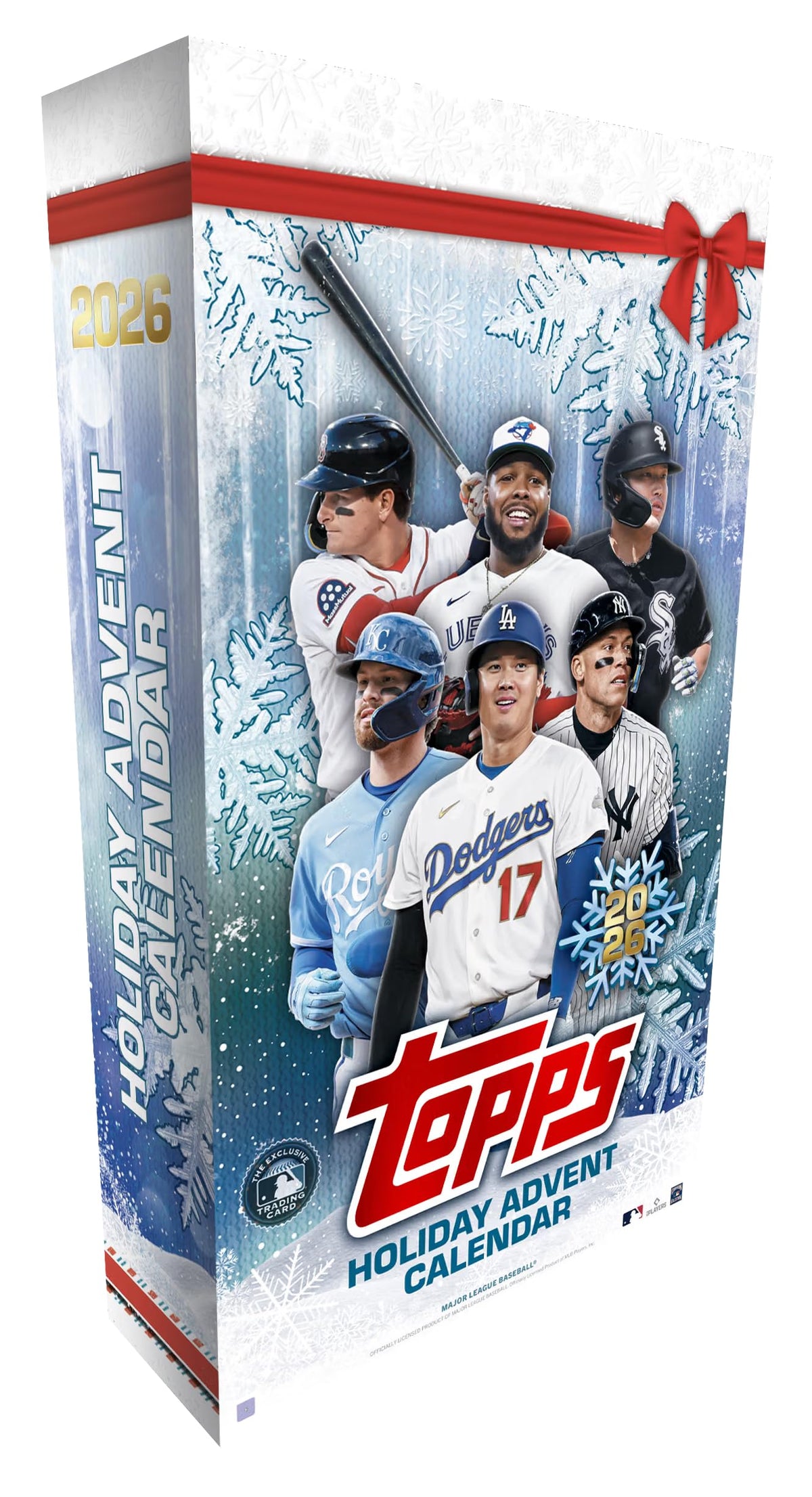 2026 Topps Holiday Baseball - Advent Calendar Trading Card Box (2 Exclusive Chrome Plaid Parallels per Calendar)