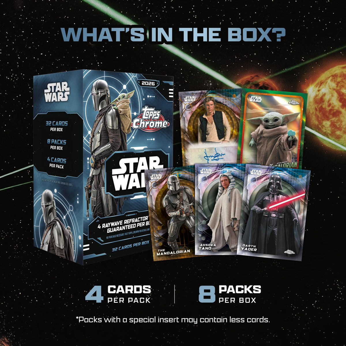 2026 Topps Chrome Star Wars - Factory Sealed - Value Box