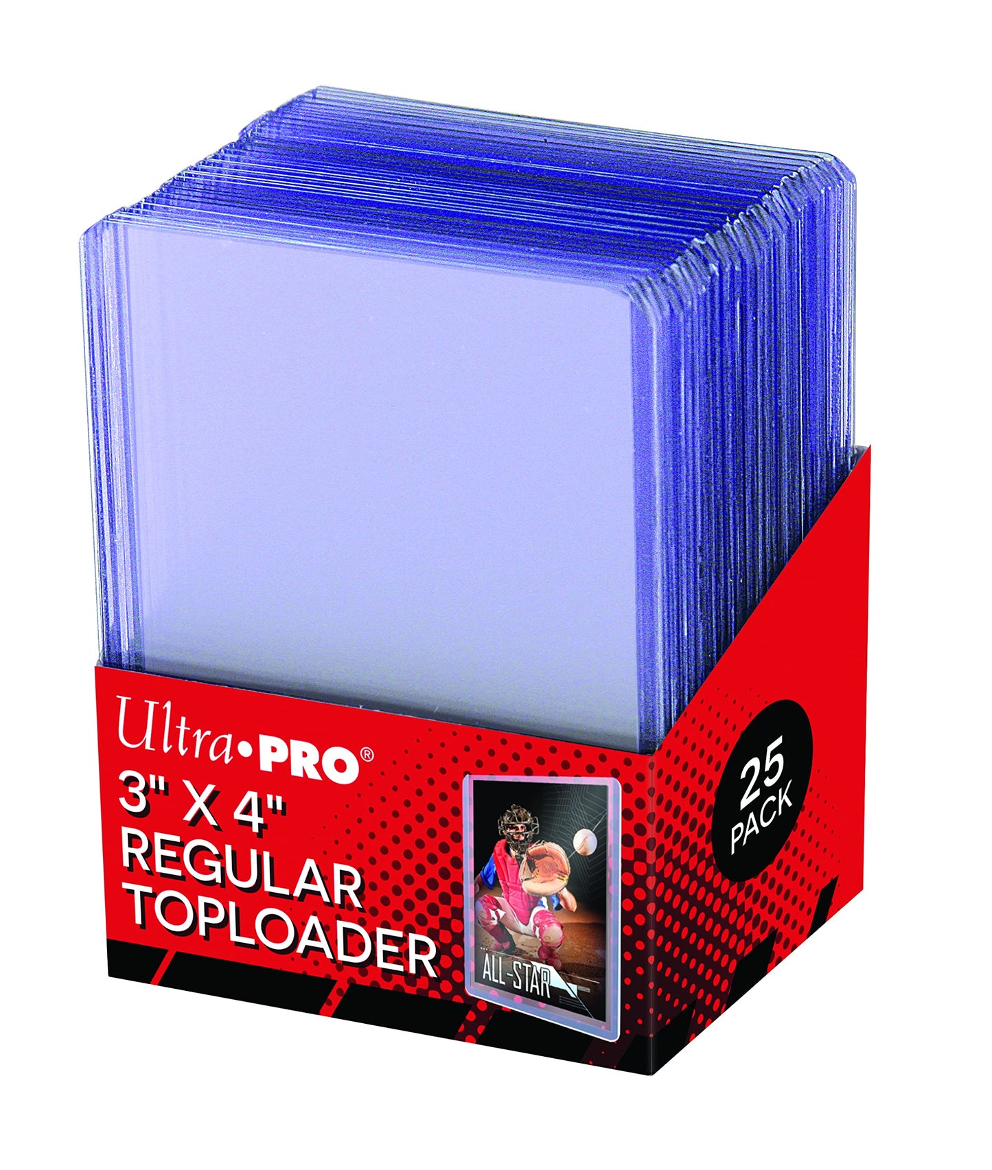 Ultra Pro 3" X 4" Clear Regular Toploader35 PT - Pack of 25