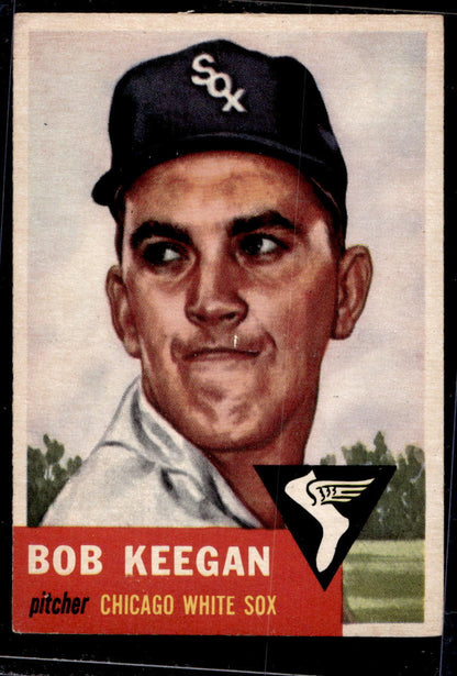 1953 Topps #196 Bob Keegan RC - VG
