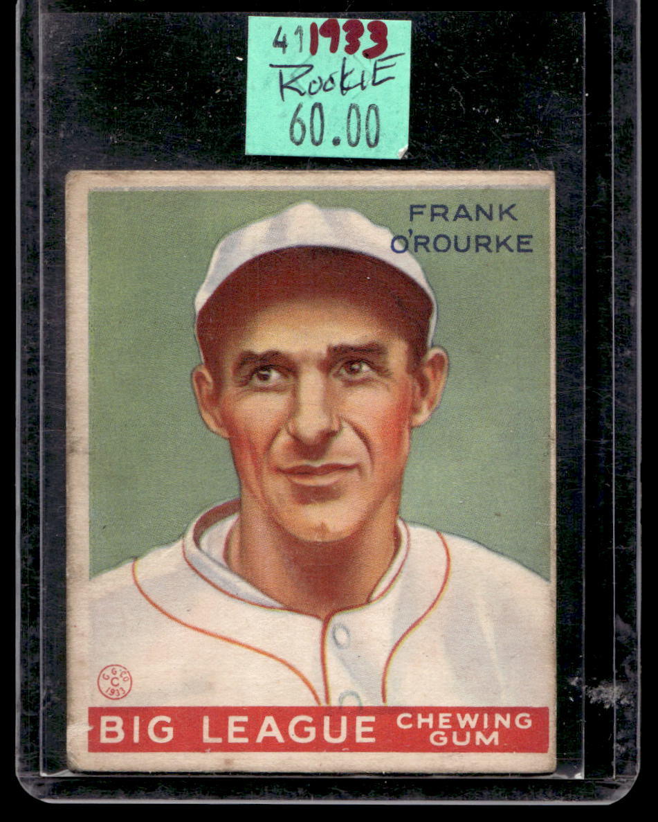 1933 Goudey #87 Frank O'Rourke RC - VG