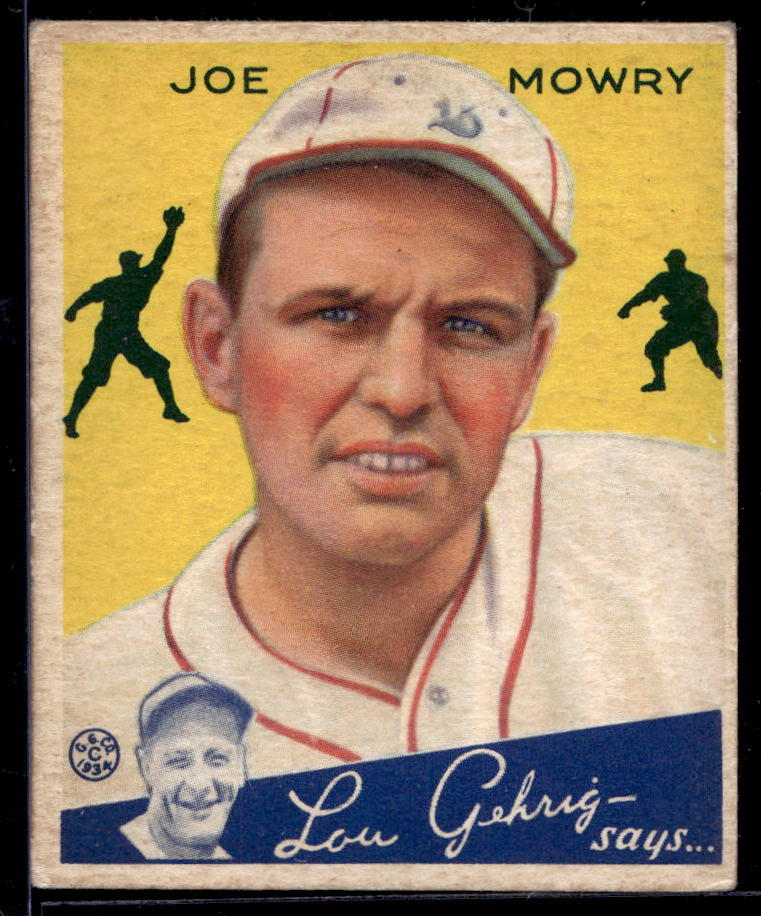 1934 Goudey #59 Joe Mowry RC - VG-EX