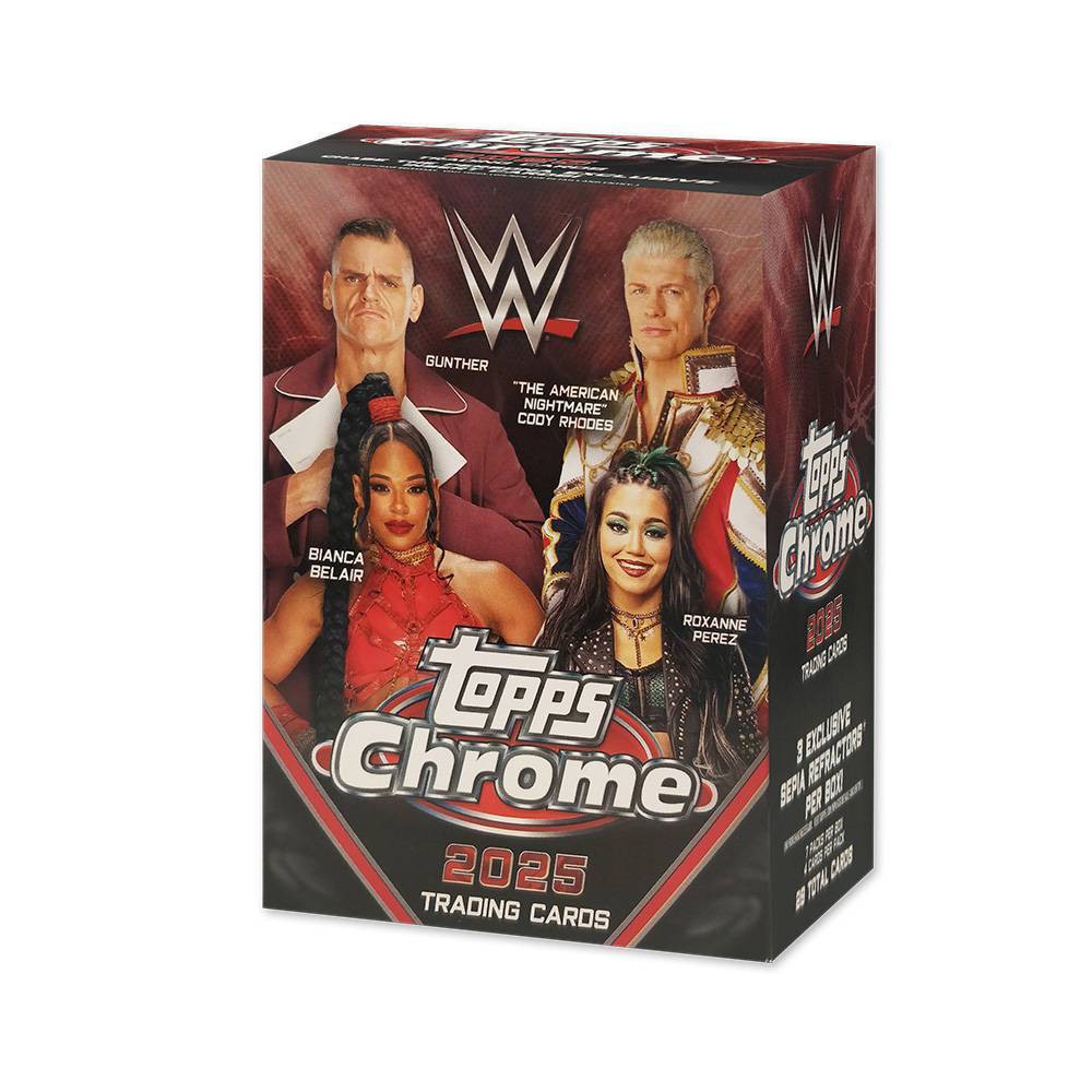 2025 Topps WWE Chrome Wrestling Trading Card Value Box