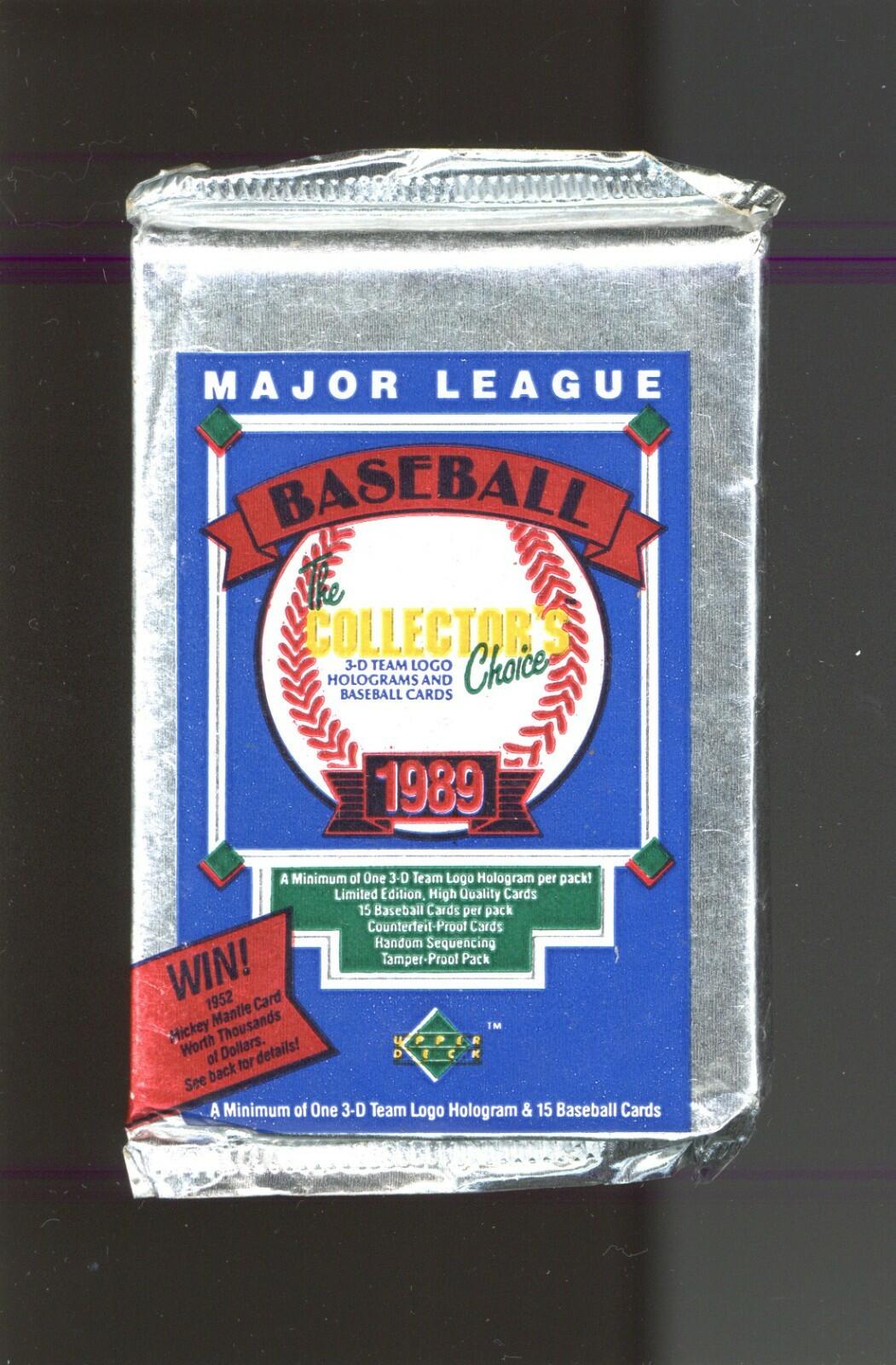 1989 Upper Deck Baseball Collectors Edge HOBBY PACK
