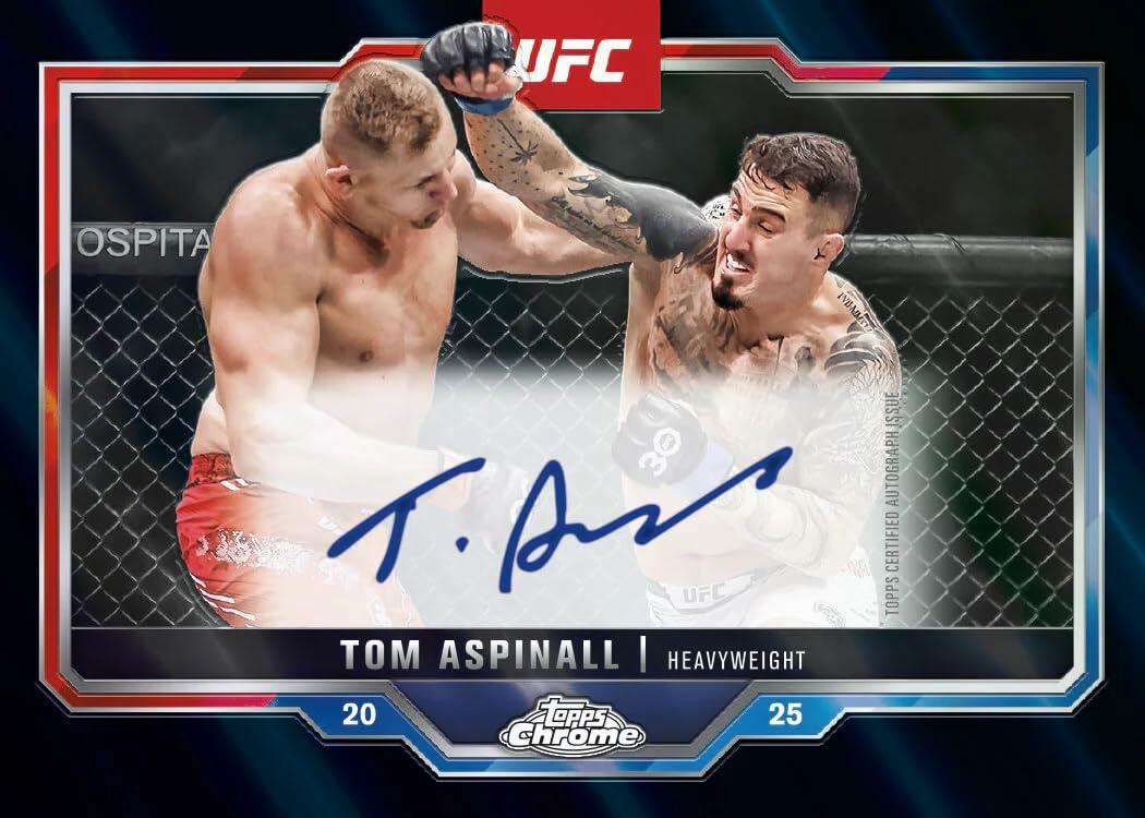 New 2025 Topps Chrome UFC MMA Hobby Box Trading Cards Guarantees 2 Autograph
