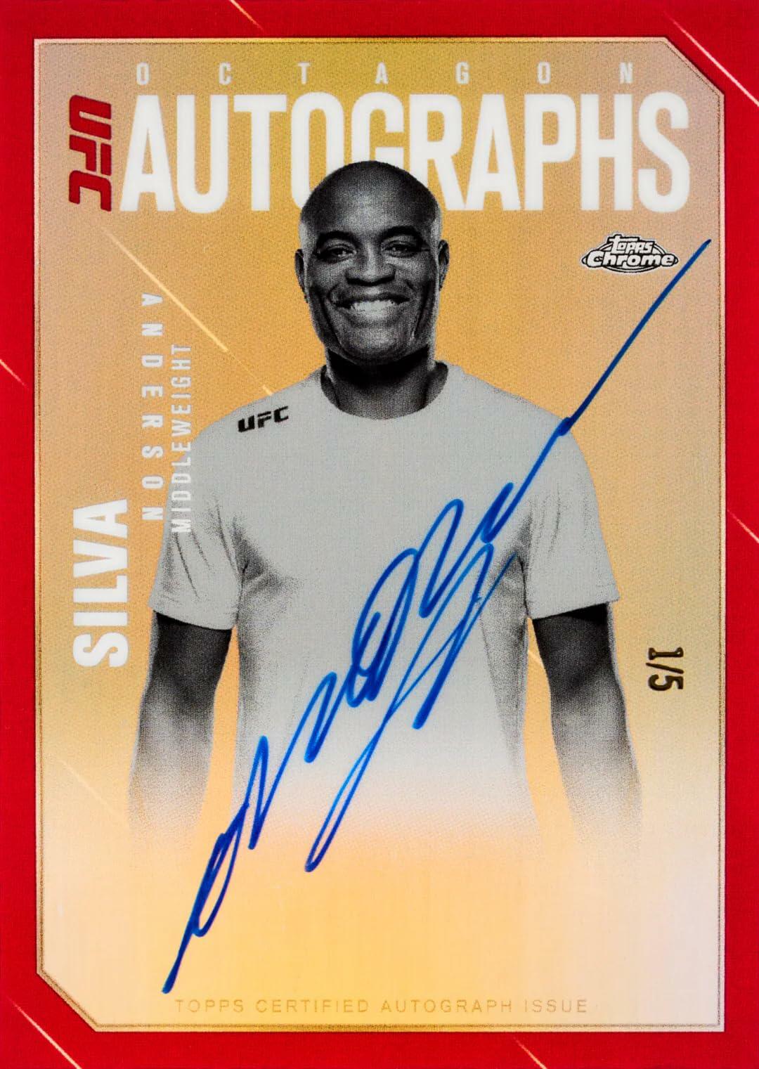 New 2025 Topps Chrome UFC MMA Hobby Box Trading Cards Guarantees 2 Autograph