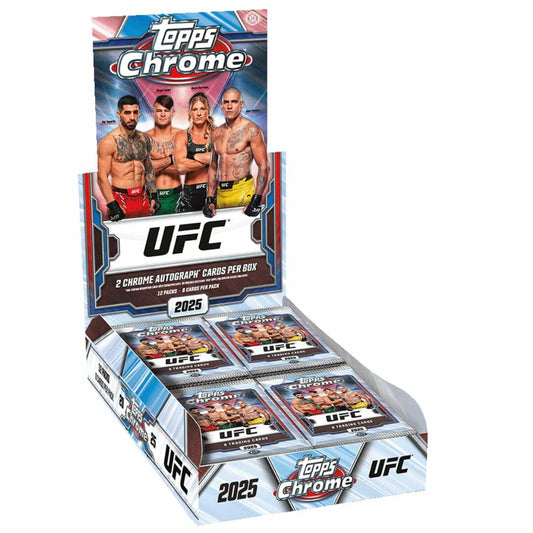New 2025 Topps Chrome UFC MMA Hobby Box Trading Cards Guarantees 2 Autograph