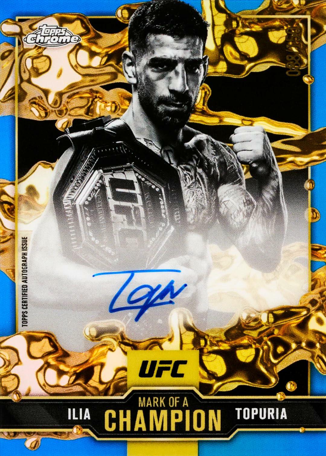 New 2025 Topps Chrome UFC MMA Hobby Box Trading Cards Guarantees 2 Autograph