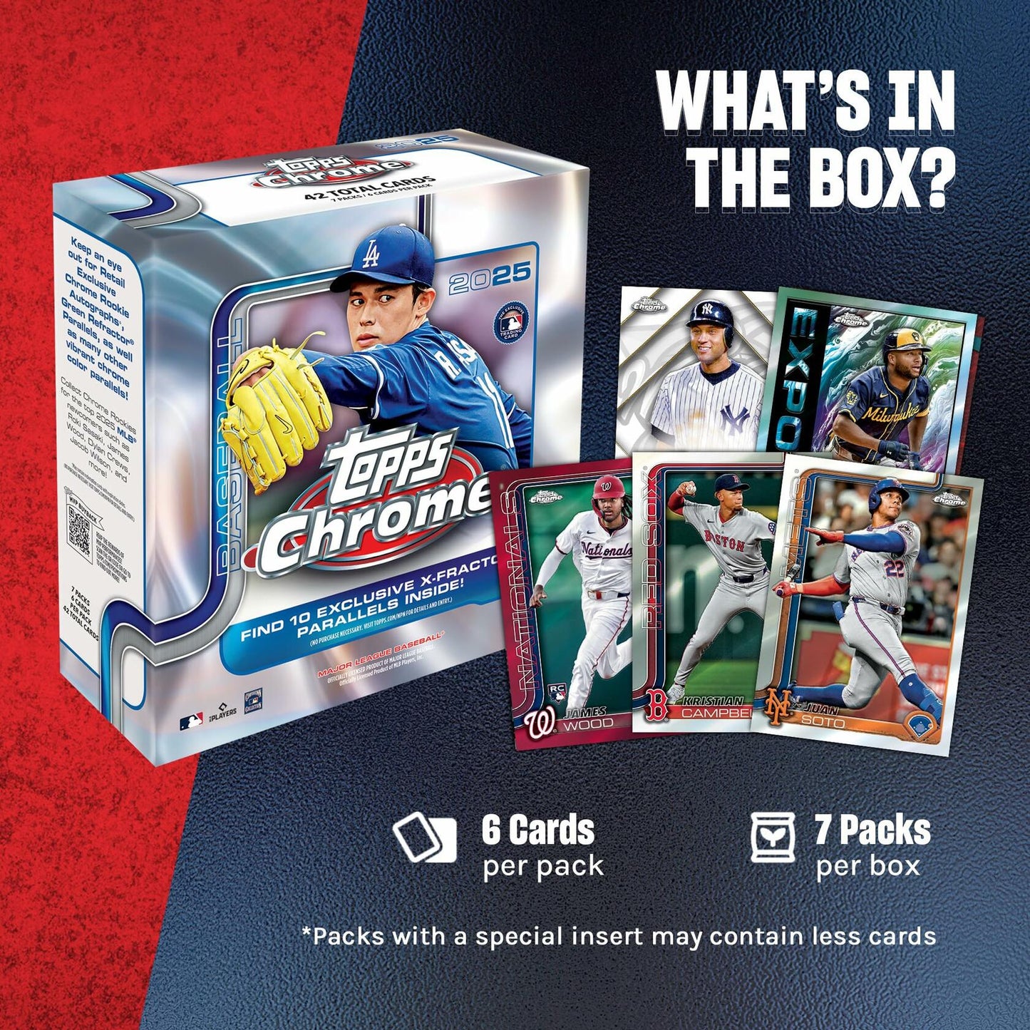 2025 Topps Chrome Baseball - Factory Sealed - Mega Box