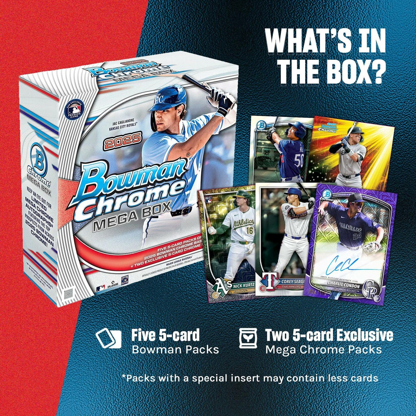 2025 Bowman Chrome Baseball - Factory Sealed - Mega Box