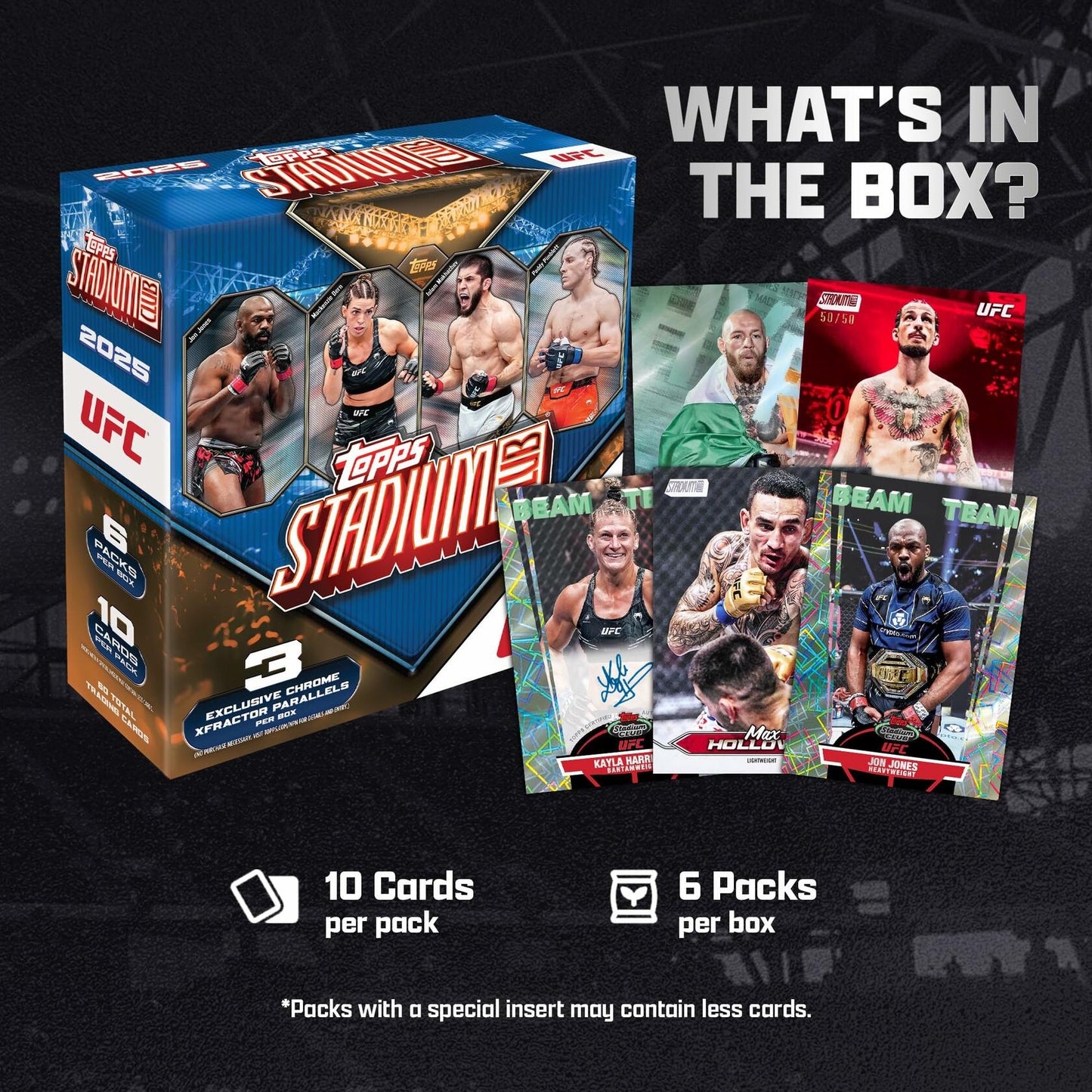 2025 Topps Stadium Club UFC - Factory Sealed - Mega Box