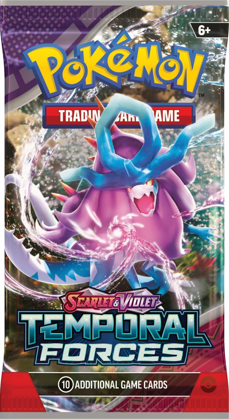 POKEMON TCG: SCARLET AND VIOLET: TEMPORAL FORCES: BOOSTER PACK - 10 Cards