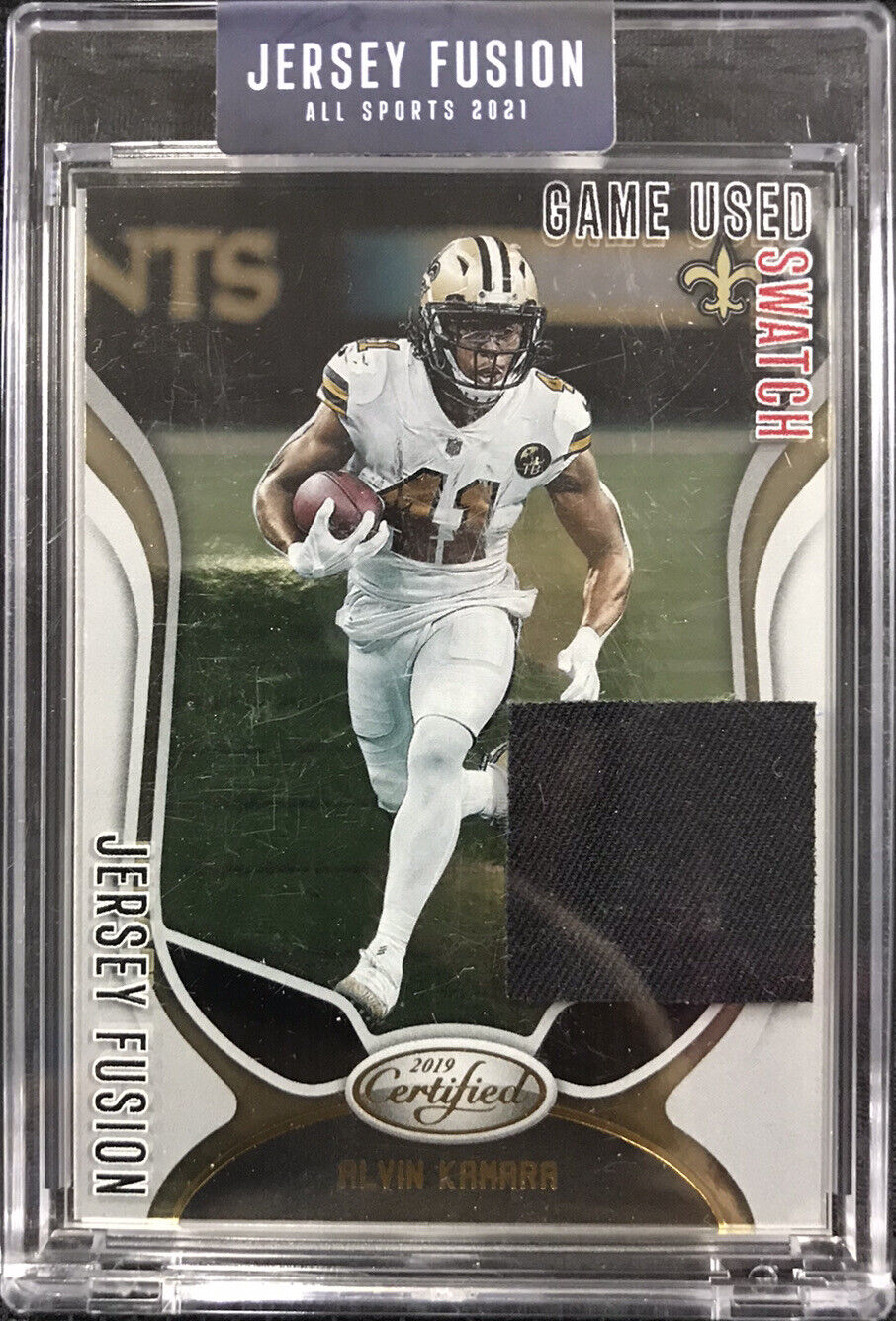 2021 Jersey Fusion Alvin Kamara Game USED Swatch SAINTS