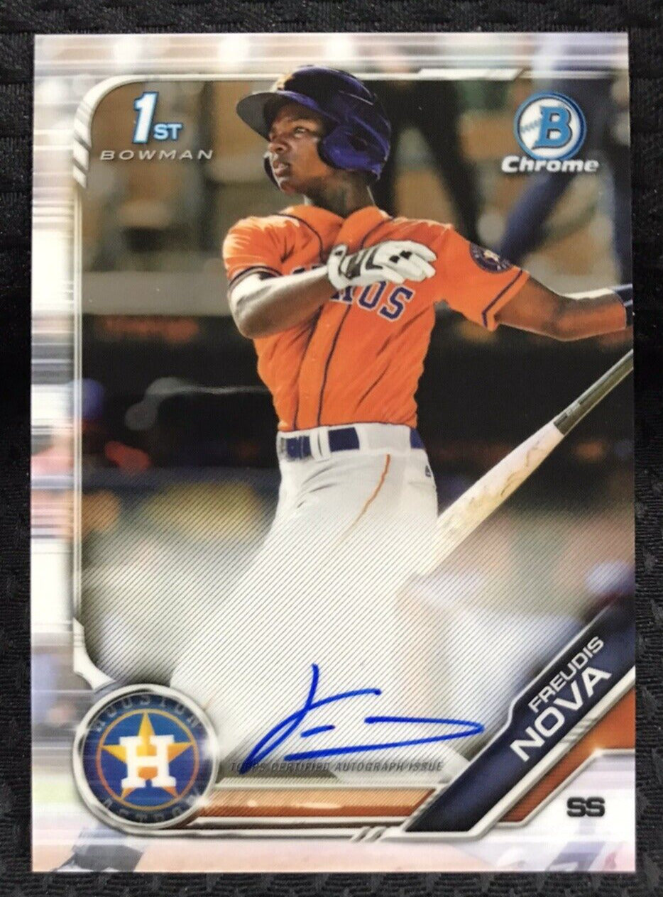 2019 Bowman Chrome 1st Freudis Nova Prospect Auto Autograph Houston Astros 📈